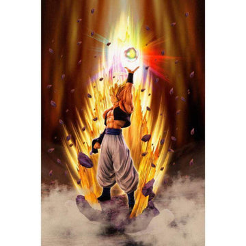 BANDAI DBZ Figurine - Super Saiyan Gogeta Figuarts Zero, 28cm, Multicolor, PVC, Fusion Reborn
