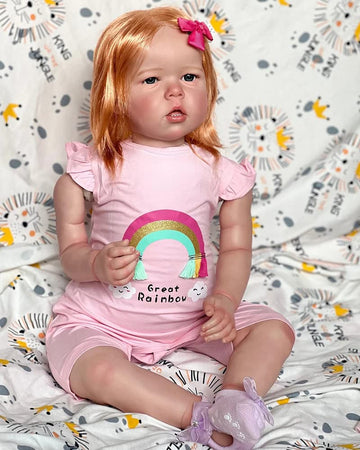 Pinky Reborn Silicone Reborn Toddler Dolls 28 Inch 70 Cm Girl Real Looking Dolls With Filling Pp Cotton Bebes Soft Touch Cuddly
