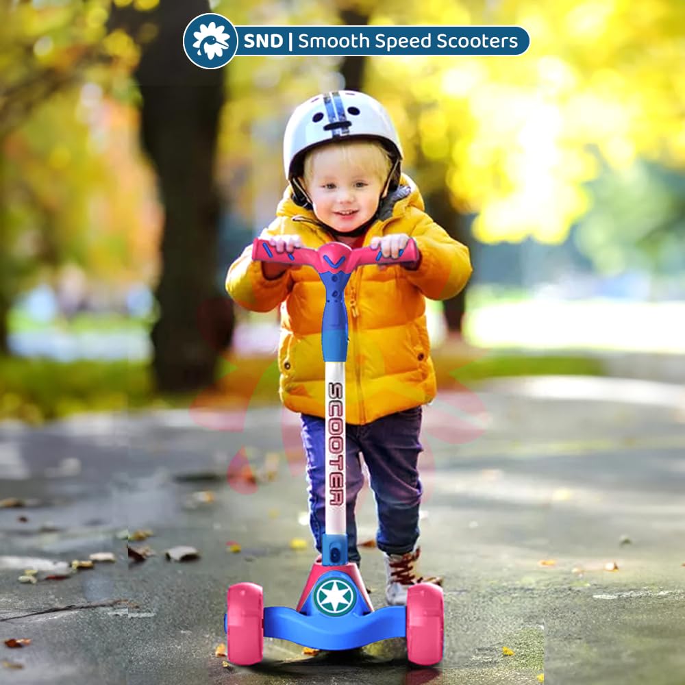 Staranddaisy Glider Scooter For Kids 6-12 Years / 3 Wheel Skating Scooter Boys & Girls With Pu Light Up Led Wheels, 5 Level Adju