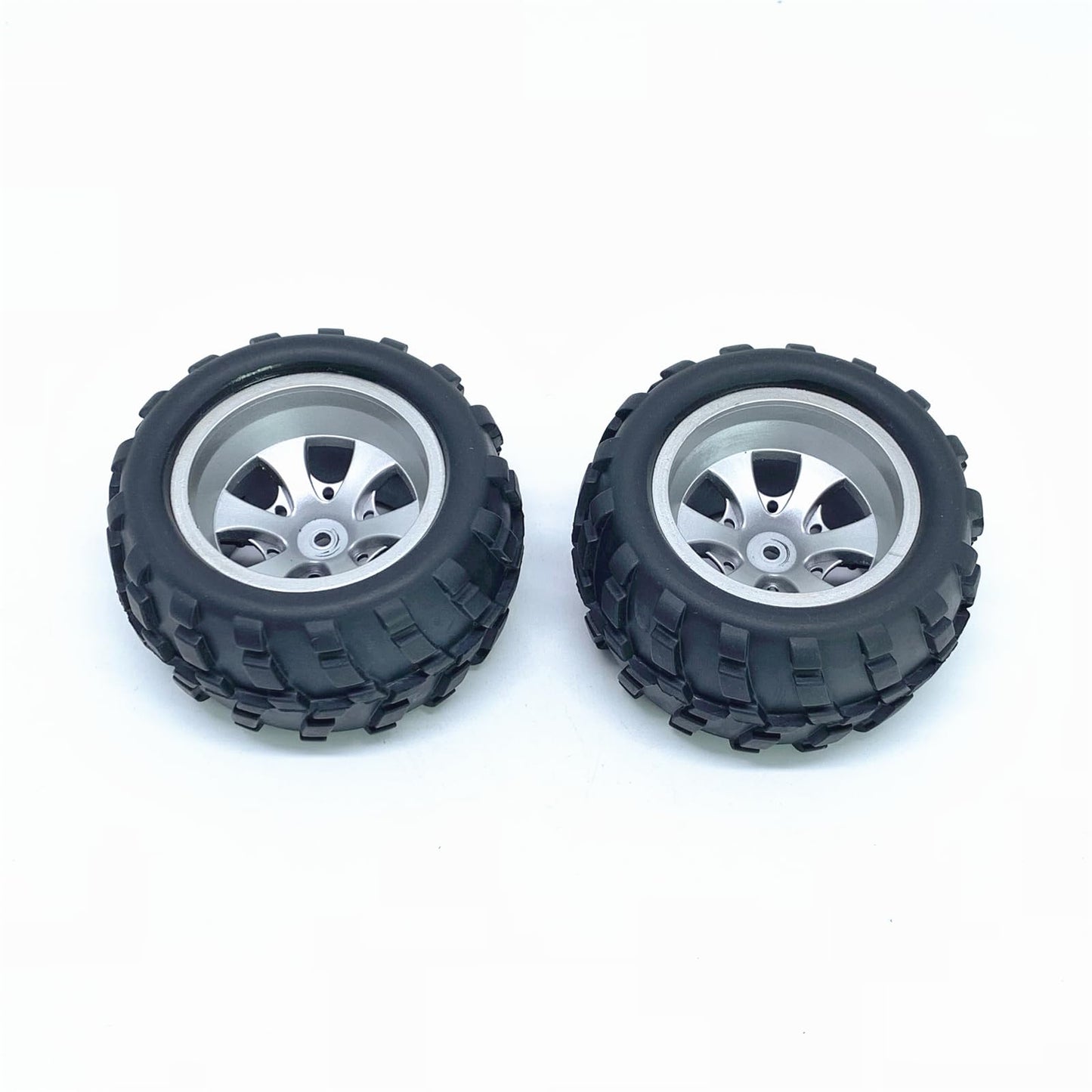 KingVal Replacement 2PCS Left + 2PCS Right Tire Tyre Wheel RC Parts Compatible with WLtoys A979 A979-B A979-A RC Car