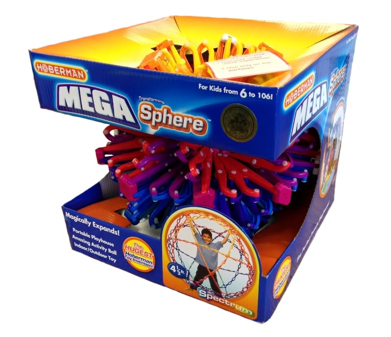 Hoberman Mega Sphere - Multicolor Foam 18-54 inches, Model MS801