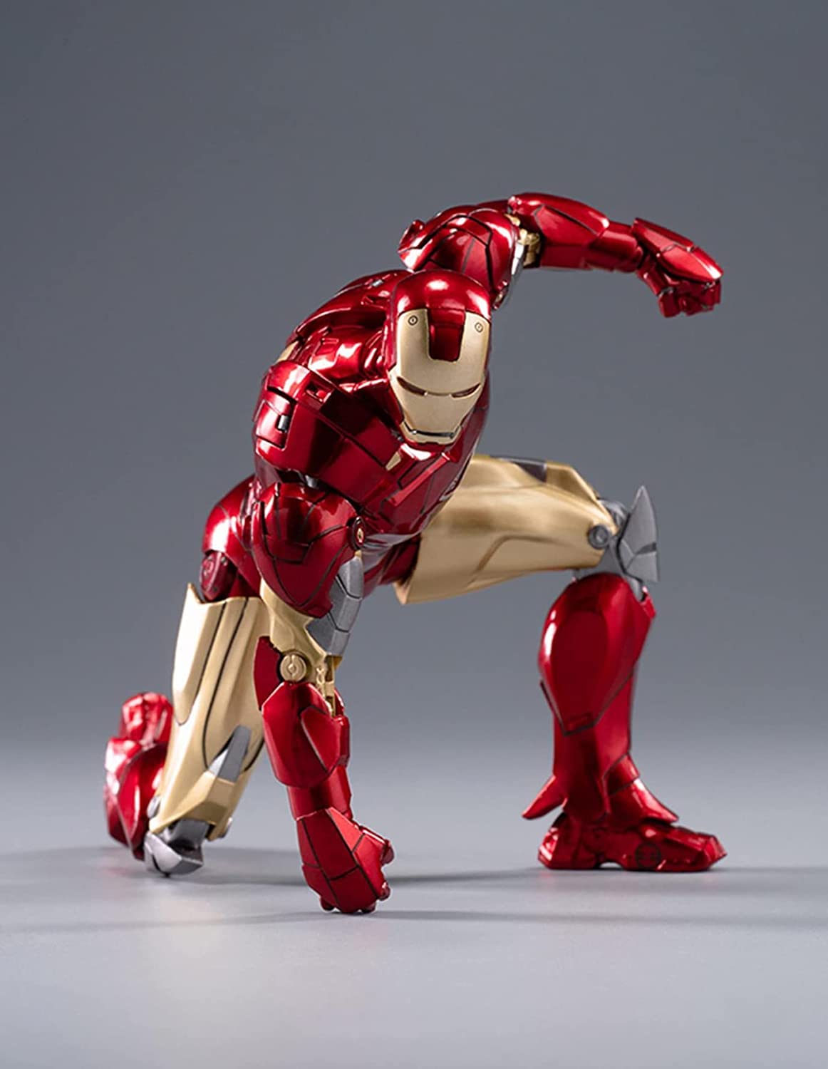 Uxouyic Ir?Nman Movie Series - Collectible Ir?Nman Action Figure Metal Painting 20 Joints Movable Model Toys (7 Inches) (Mark 6)
