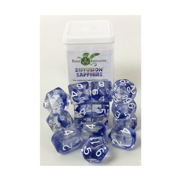 R4I Dice W/Arch'D4: Diffusion - Sapphire (15)