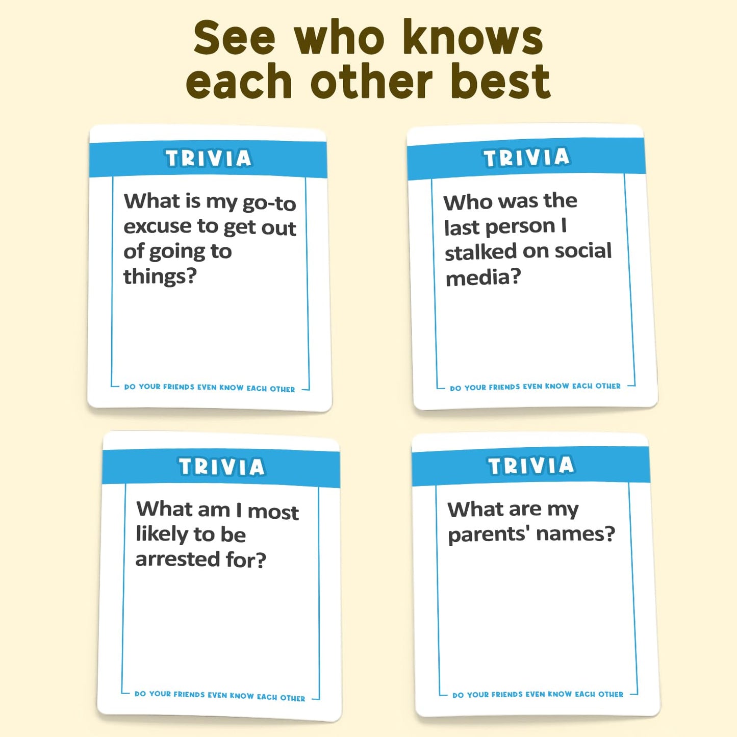 Asm Games Do Your Friends Even Know Each Other, The Ultimate Party Card Game For Adults And Teens, Perfect For Game Night And A