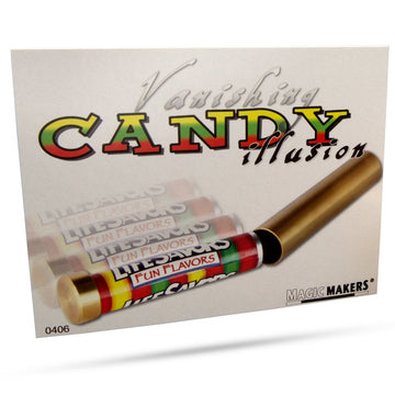 Magic Makers Vanishing Candy Illusion - Candy Into Silk Streamer Magic Trick