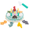 Wooden Birthday Cake Play Food Set Toys, Pretend Play Kids Tea Party Set For Little Girls Toddlers, Montessori Wooden Play Kitch