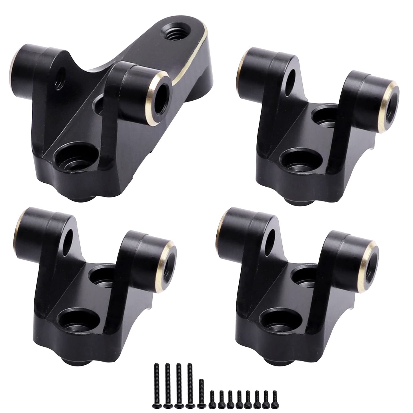 Hobbypark Brass Link Mounts Panhard Mount Suspension Links Axle Mounting Kit for TRX4 Upgrades Replacement of 8227, Front and Re