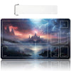 enhanced Stitched MTG Playmat with Zones and Non-Slip Rubber Backing - TCG Play Mat for MTG and Other Card Games - Colorful Design with Vintage Look and Feel (DKT (41) Zones 1)