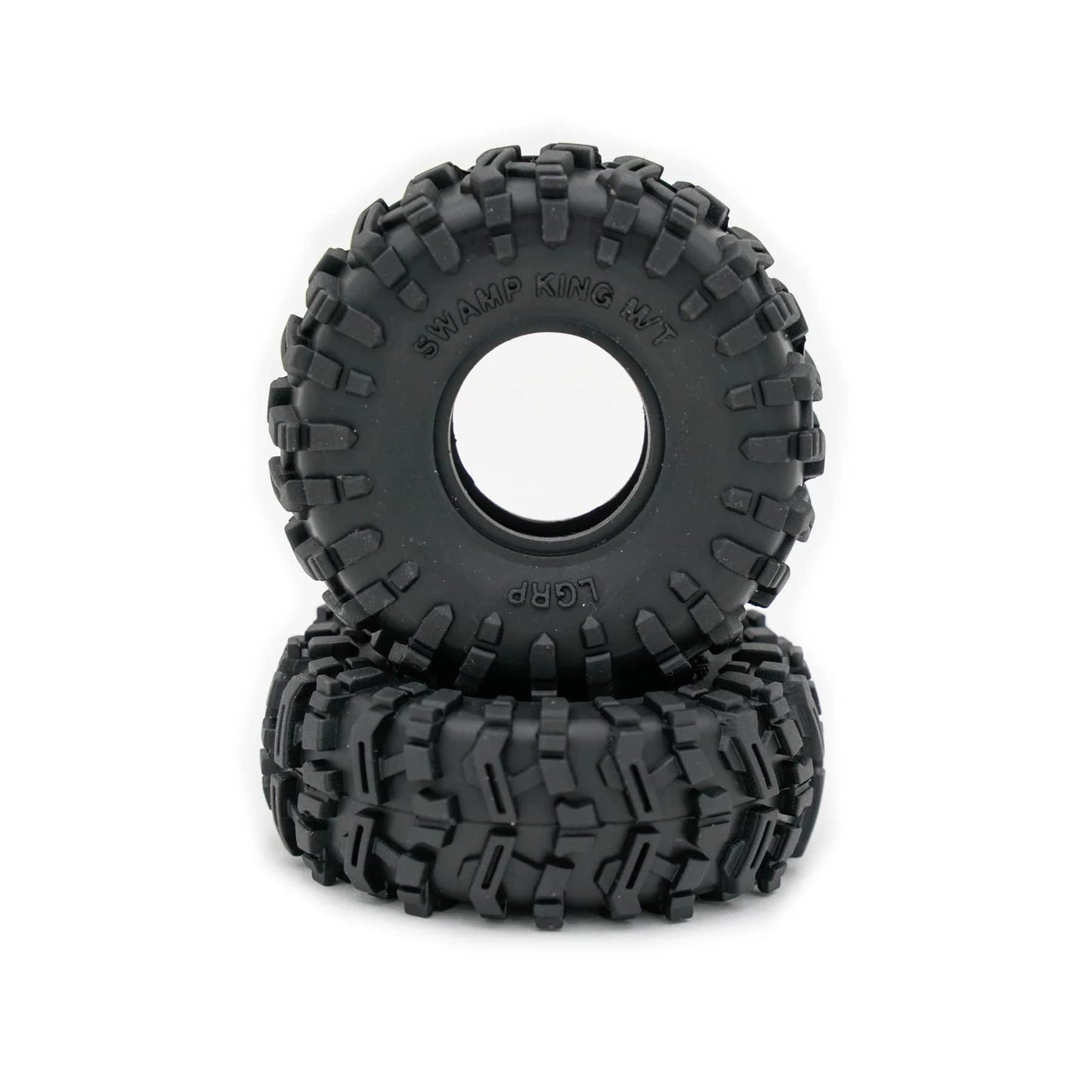 Little Guy Racing Swamp King M/T (64mm) 1.0 Inch Tires Compatible with 1/24 RC Axial SCX24, RGT, Element, Enduro, URUAV (4 Tires