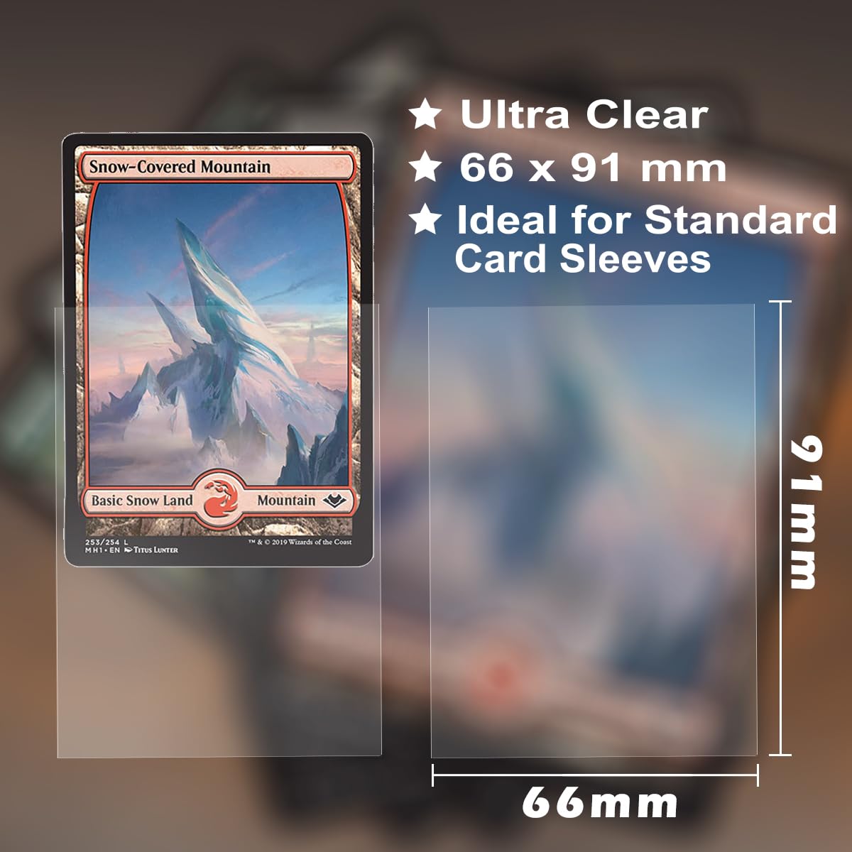 100Ps Soft Clear Card Team Bag Protectors Sleeves For Card Game,Top Loader Fit For Magic Cards And Premium Cards And Mtg,Basebal