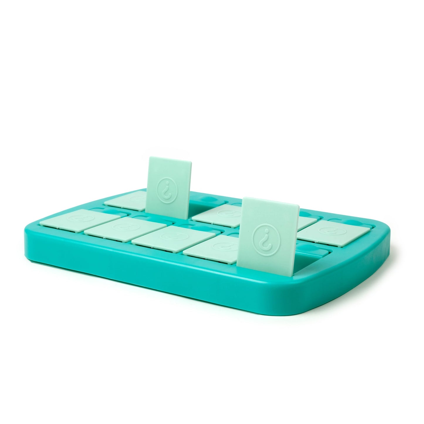 Genuine Fred Mini Match UP Snack Tray, Interactive Game for Kids, BPA Free, Teal, 8.5" x 6", Dishwasher Safe