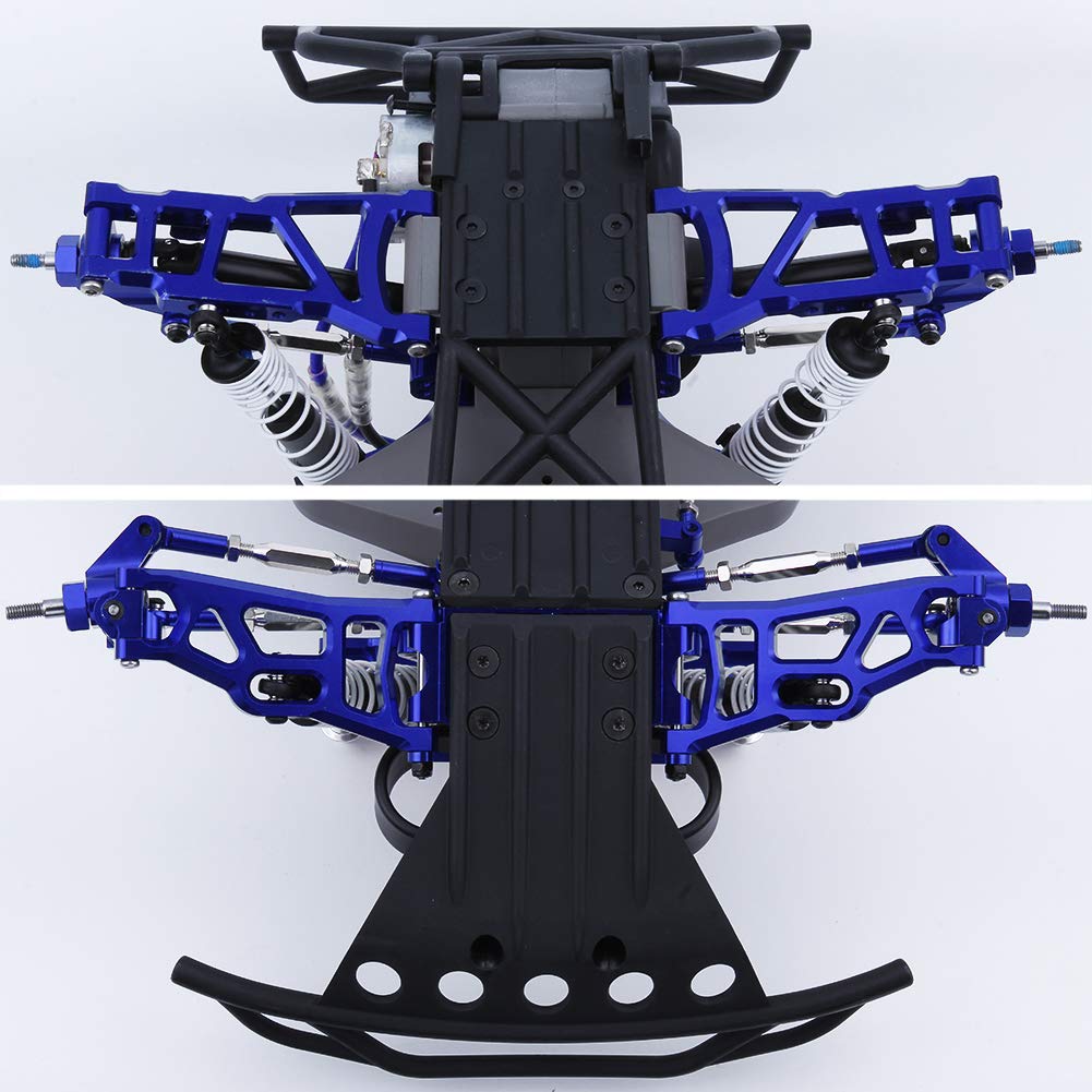 HobbyPark Aluminum Front & Rear Suspension A-Arms Set,Tie Bar for 1/10 Traxxas Slash 2WD RC Car Upgrade Parts Hop Ups, Replaceme