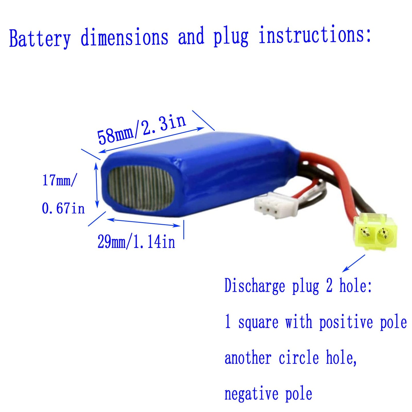 Blomiky 2 Pack 7.4V 1200mAh 8.88Wh Li-PO Battery and 2 USB Charger Cable Replacement for 1/18 Scale 9310 9300 9301E 9302E 9303E