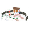 House of Marbles Teeny Tiny Mini Farm Playset - Small White Plastic Model FBA_93227