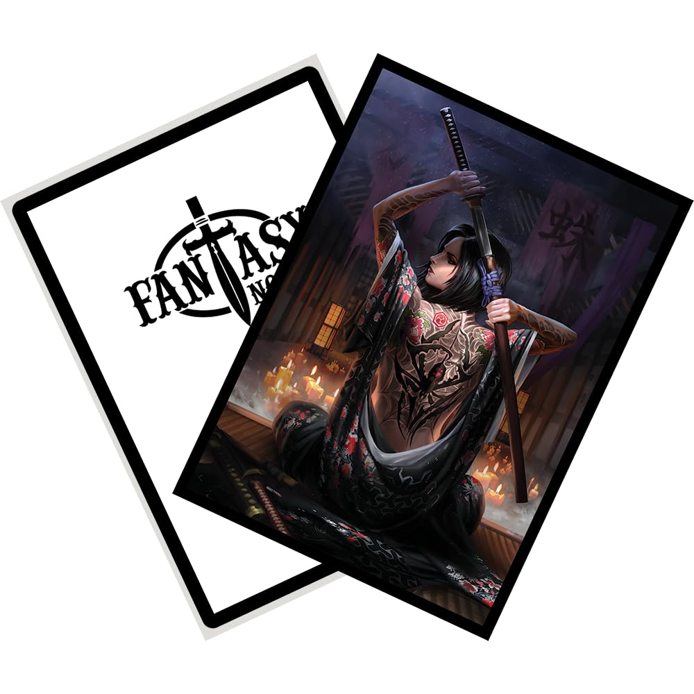 Fantasy North - Spider - 100 Smooth Matte Tcg Trading Card Sleeves - Fits Magic Mtg Commander Pokemon And Other Card Games - Playing Card Sleeves