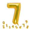 32 Inch Gold Number 7 Balloons Foil Ballon Digital Birthday Party Decoration Supplies (Gold Number 7 Balloon)