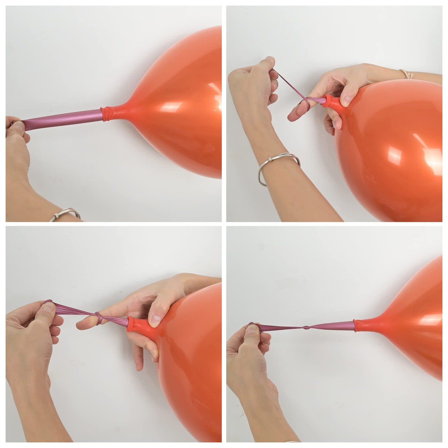 Chrome Orange Balloons 12 Inch, Double-Layered Metallic Dark Orange Balloons, Shiny Thick Chrome Metallic Burnt Orange Latex Helium Balloons For Birthday Wedding Graduation Party Decoration Supplies