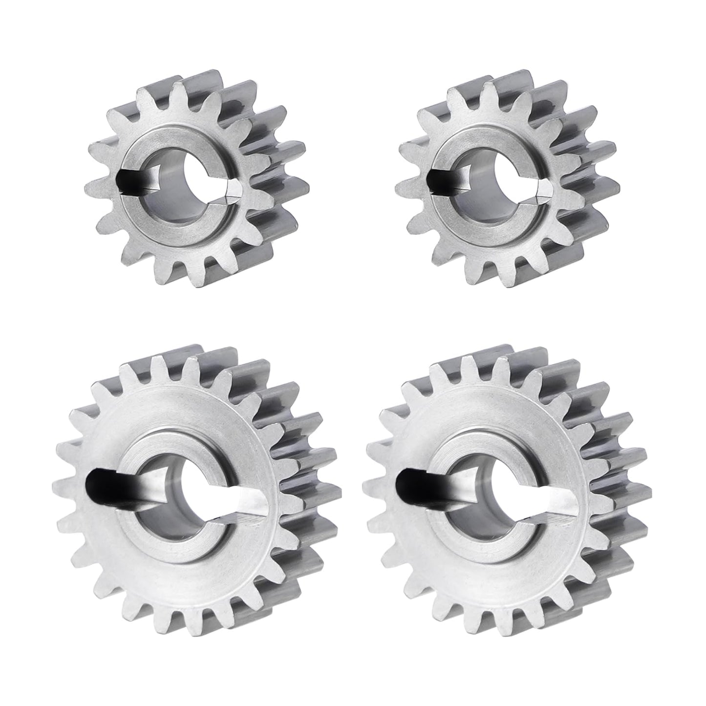 INJORA Stainless Steel 15/22T Overdrive and 13/24T Underdrive Portal Gears Set for 1/18 RC Crawler Redcat Ascent-18 Upgrade