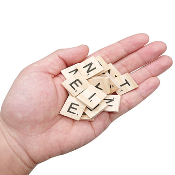400 Pcs Wood Scrabble Tiles Diy Wooden Scrabble Letters For Spelling Wood Tile Game