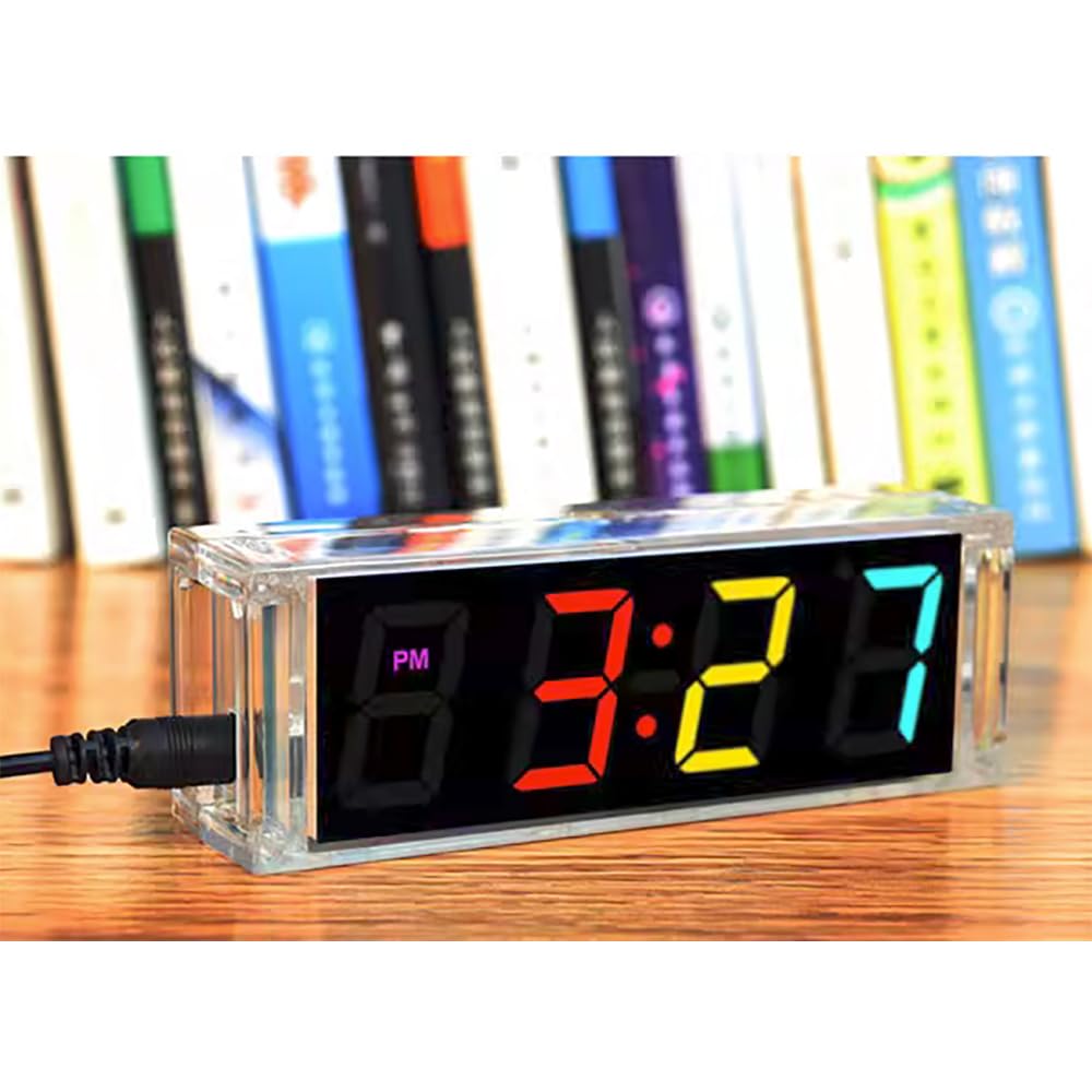 Gikfun Colorful Digital Led Electronic Alarm Clock Diy Kits Soldering Practice Learning Project Ek1973