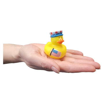 Cool 4Th Of July Rubber Duckies With Usa Flag (2') Standard Size. (12 Pack) Cute Duck Bath Tub Pool Toys. (Patriotic Rubber Ducks)