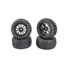 Rcawd 30% Upgrades 12Mm Hex Adapter Wheel Tire Set Pre-Glued For 1/16 1/18 Monster Truck Rubber Nylon With Foam Inserts Parts Fo