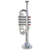 Bontempi 32 3831 4 Notes Silver Trumpet, 37 cm, Multi-Color, 38 cm