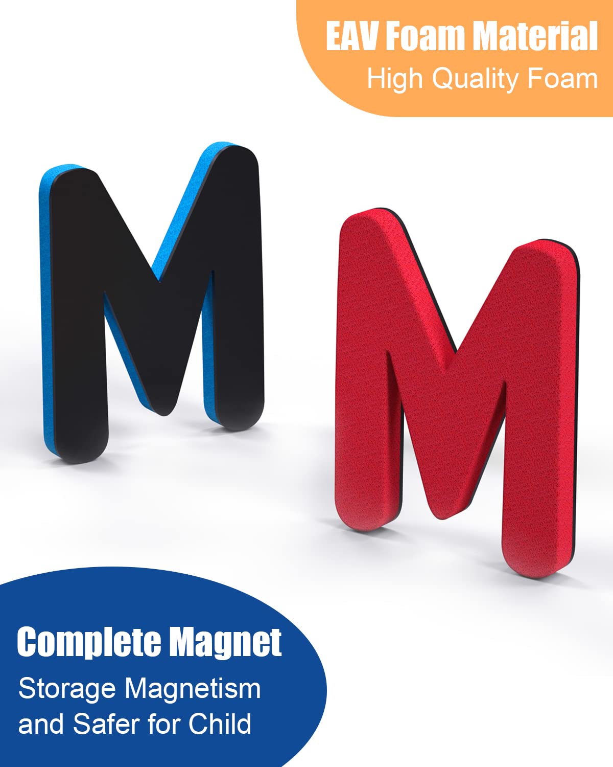 Hellocube Classroom Magnetic Alphabet Letters - Abc 237 Pcs Letters Numbers & Pattern With Side Magnetic Board Foam For Kids Spelling | Learning