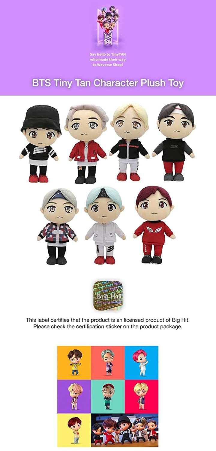Tinytan Bts Mic Drop 11.8' Plush Doll Jimin - Official Licensed Bts Merchandise - Bts Plushies, Bts Merch, Kpop Merch, Bts Kpop (Jimin)