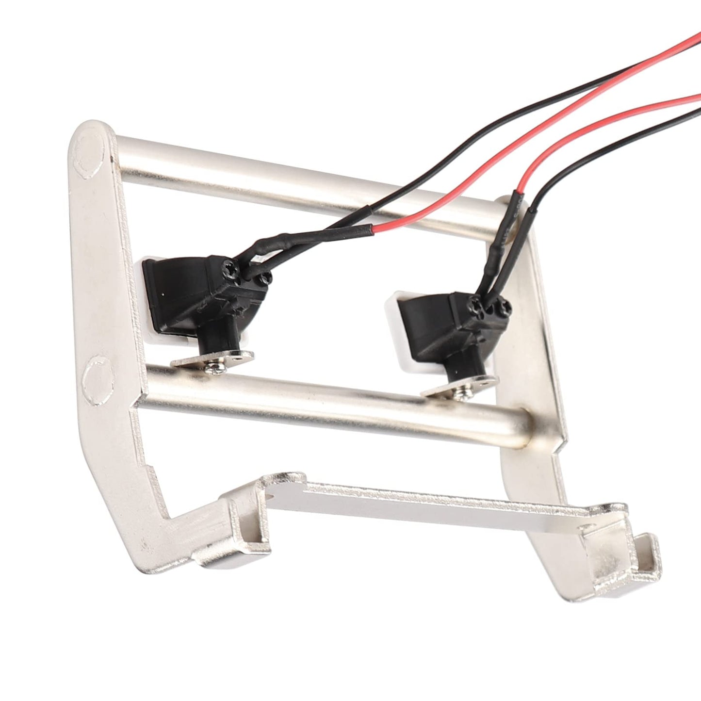 ACEKEEPS Front Metal Bumper w/Lights for 1/10 Traxxas TRX-4 Ford Bronco Crawler