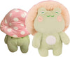 Frog Plush Toys, 10'' Cute Frog With Pink Mushroom Hat Stuffed Animals, Kawaii Plushies Gift For Kids Girls Adults Valentines Bi