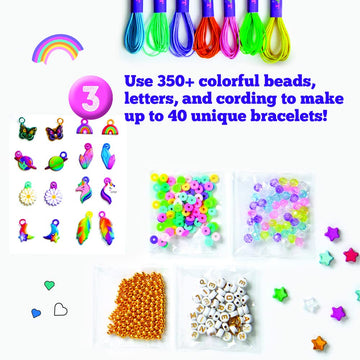 Craft-tastic - DIY Fortune Bracelets - Craft Kit - Create The Fortune Teller, Use Matching Scratch-Off Cards, and Discover which