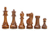 House of Chess - Tournament Chess Set Pieces - Unique Staunton Golden Acacia Wood/Boxwood - King Height: 3.75'' (95 mm) - 2 Extr