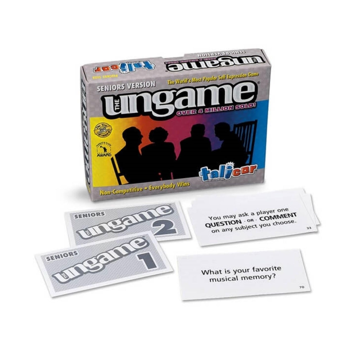 Pocket Ungame - Seniors Edition - Non-Competitive Card Game For Seniors To Discuss, Share Values & Self Express - Take A Walk Do