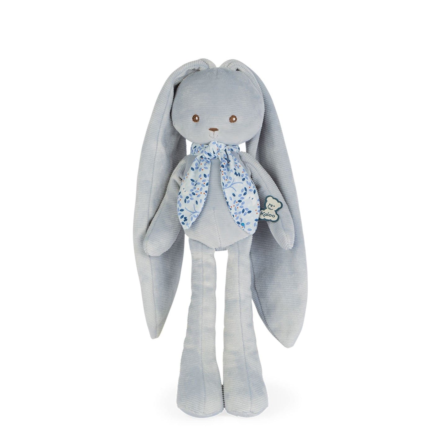 Kaloo Lapinoo My First Friend Corduroy Rabbit - Machine Washable - 13.75” Tall In Gift Box - Blue Ages 0+ - K969944
