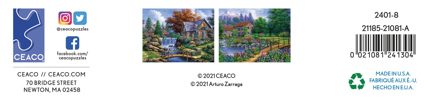 Ceaco - Arturo Zarraga - Cascade House - 550 Piece Jigsaw Puzzle
