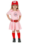 A League Of Their Own Toddler Dottie Baseball Costume 18 Mo