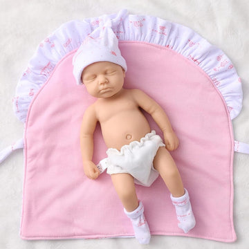 12'' Girl Micro Preemie Full Body Silicone Doll Lulu Lifelike Mini Reborn Doll Surprice Children Anti-Stress My Melody - Unpaint