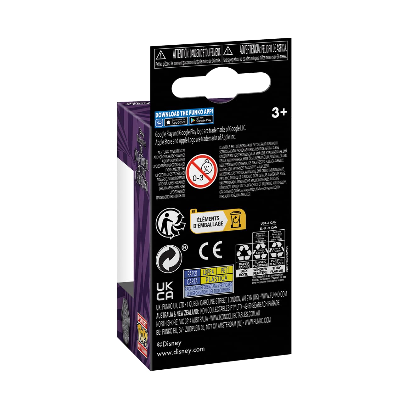 Funko Pop! Keychain: Disney The Nightmare Before Christmas 30Th - Pum Packin Kingpkin King - Disney: The Nightmare Before Christmas Novelty Keyring - Collectable Mini Figure - Stocking Filler