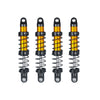 Que-T 4Pcs Aluminum Alloy Rc Shock Absorber For Axial Scx10 90046 D90 Trx4 Wraith 1/10 Crawler Car (80Mm)