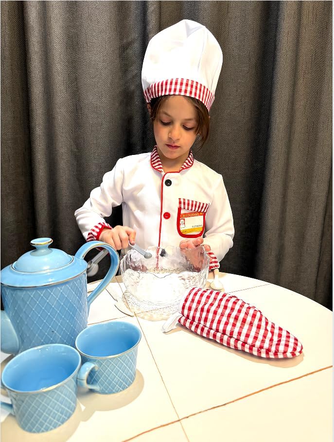 Davsolly Career Day Costume For Kids Chef Costume For Boys Girls Cooking Play Halloween 100Th Day Of School