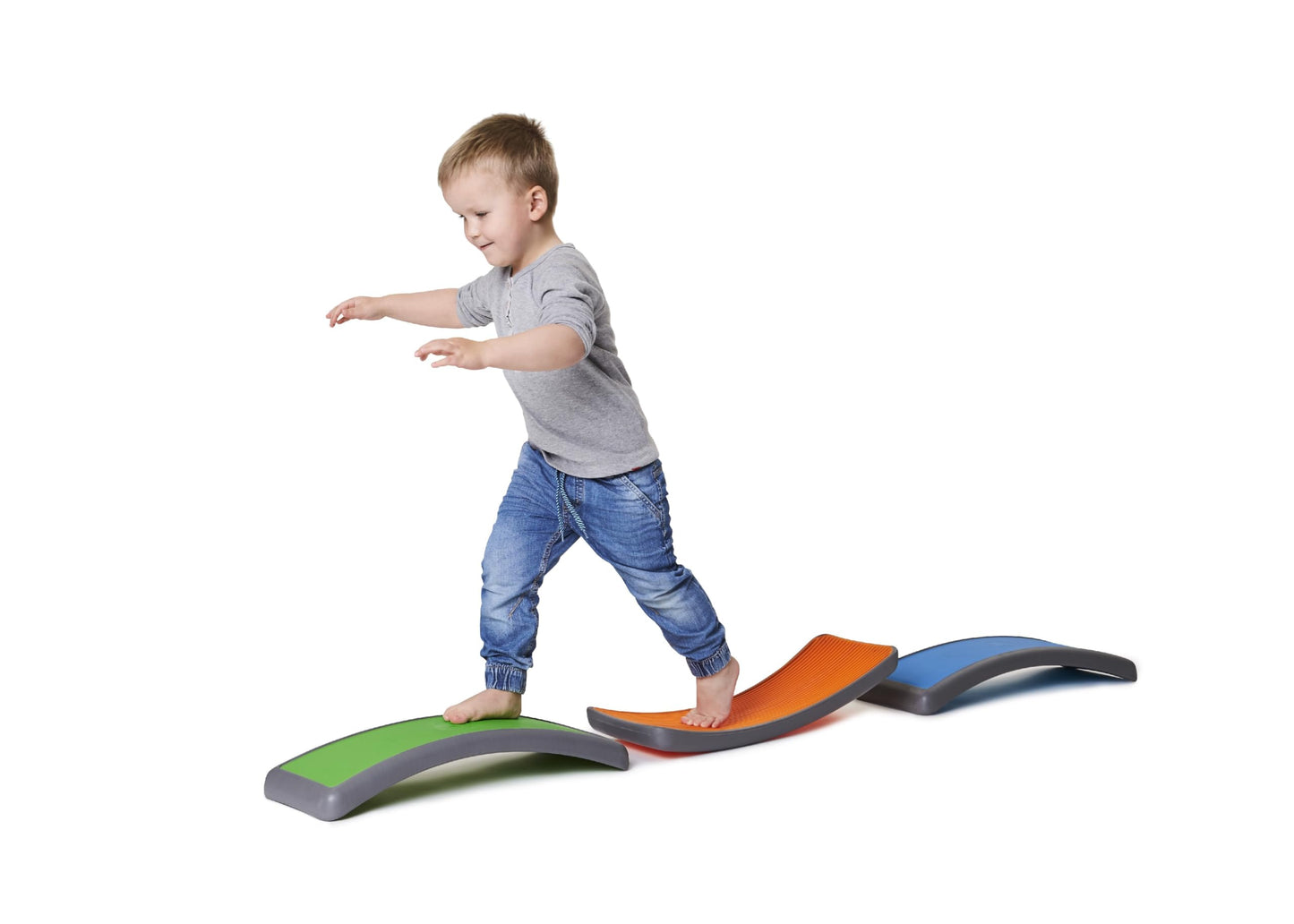Gonge Arches - Kids Multipurpose Motor Skills, Balance, And Coordination Skills Course With Seesaw, Set Of 3 Arches – Vibrant