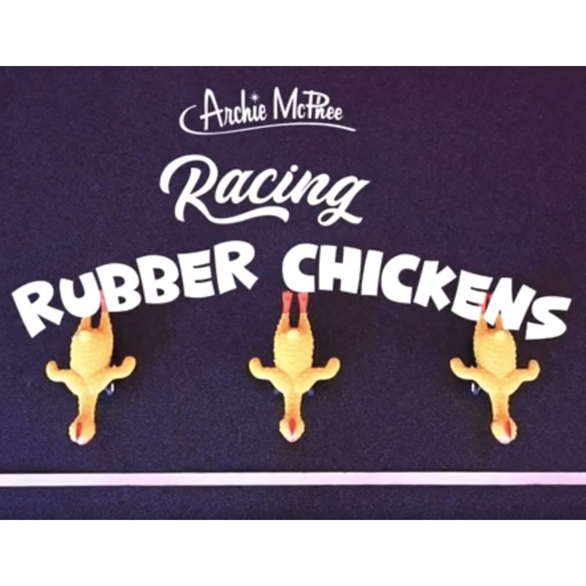 Mcphee Archie Racing Rubber Chickens - 3 Piece Set