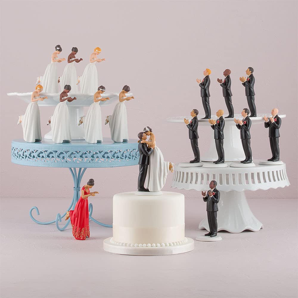 Weddingstar Medium Skin True Romance Tone Bride Porcelain Figurine Cake Topper, One Size (9491)