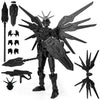 SGYYSG T13 Action Figure Already Assembled - 3D Printed Robot 13 with Interchangeable Hands & Fully Articulated Joints for Dynamic Play & Display (Black)