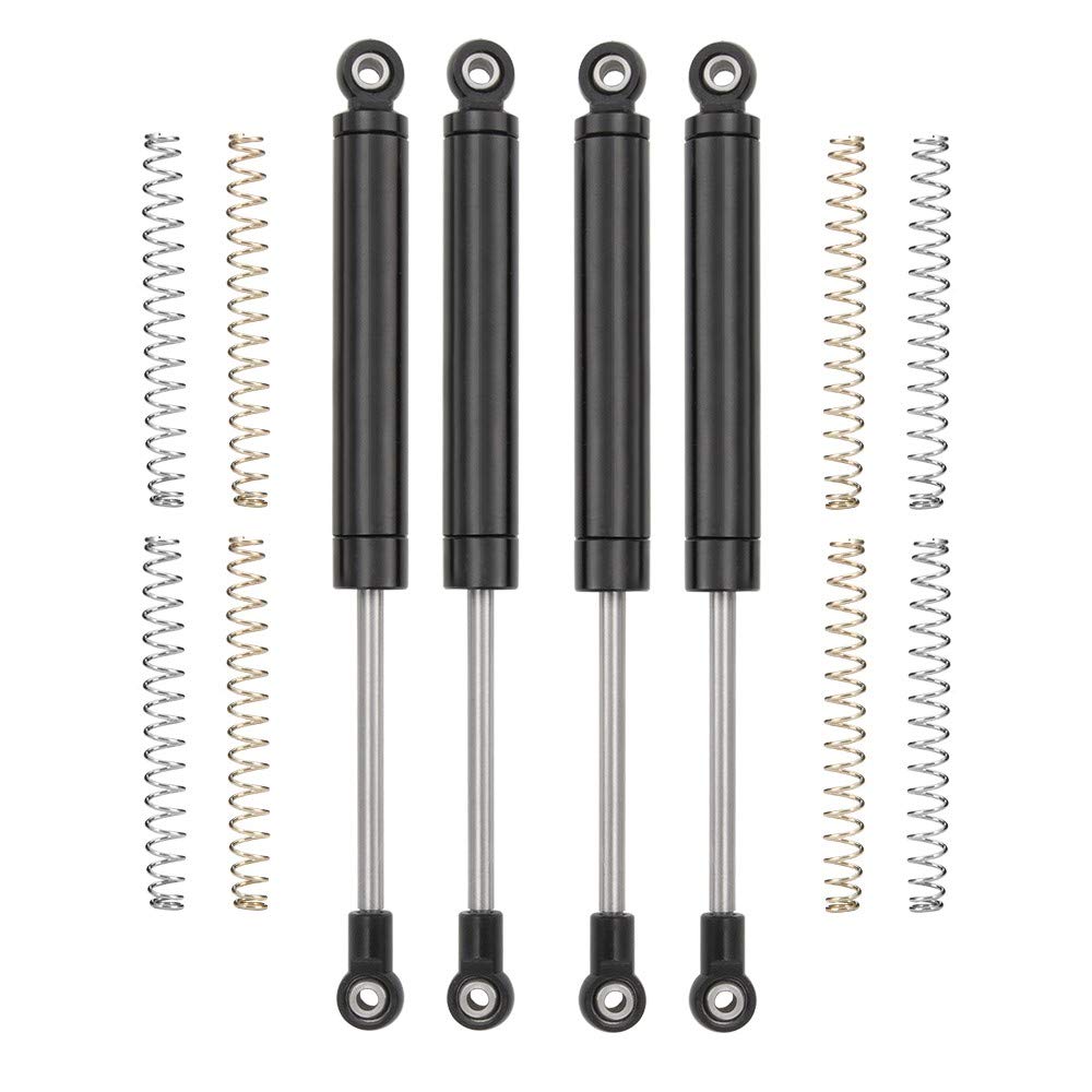RCLions 4pcs RC Shocks Absorber 120mm Damper Internal Spring for 1/10 RC Crawler Car TRX4 SCX10 SCX10-II D90 upgrades