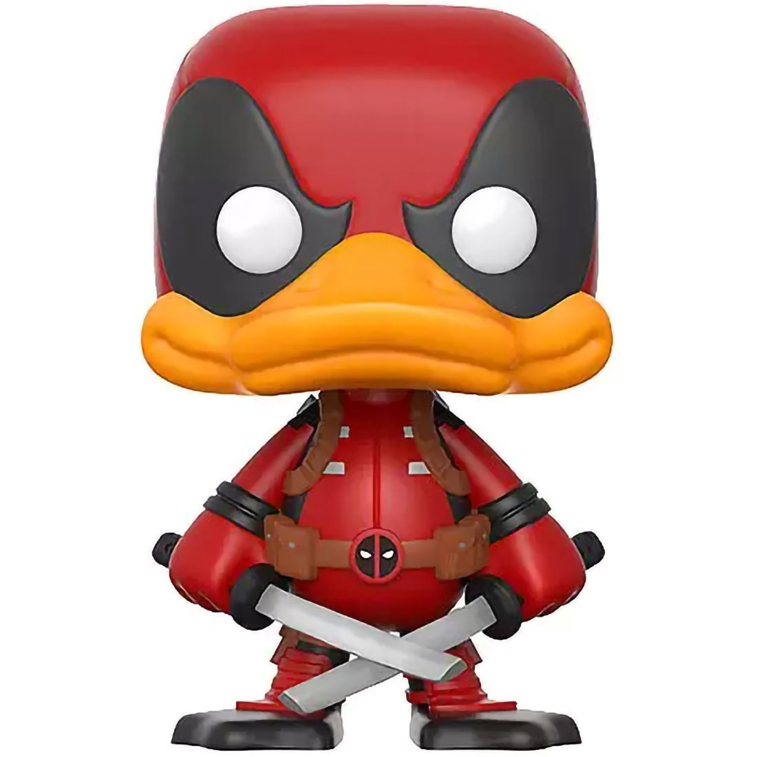 Deadpool Funko Pop Duck Exclusive Vinyl Figure - Red & Black, Model 14561, Item Size CA2375