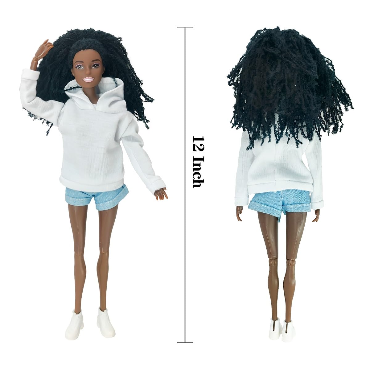 Flfuatt Stylish Fashions Girls Doll Toys, The Ultimate Fashionista Doll For Trendy Kids, 11.5 Inch Fashion Doll (G Edition)