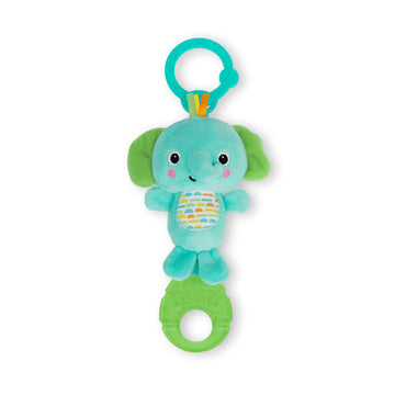 Bright Starts Tug Tunes Toy - On-The-Go Stroller & Carrier, Elephant, Medium, Plastic, Model 13087, Unisex, Newborn+