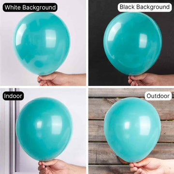 Partywoo Teal Blue Balloons, 50 Pcs 12 Inch Teal Balloons, Turquoise Balloons For Balloon Garland Or Balloon Arch As Birthday Party Decorations, Wedding Decorations, Baby Shower Decorations, Blue-Y17